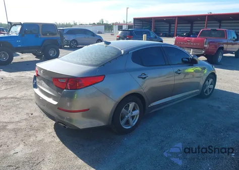 2015 Kia Optima Lx из США, поврежденный, VIN 5XXGM4A75FG386587